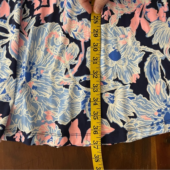 Lilly Pulitzer Stirling Ruffle Dress in Bright Navy Amore Please - Picture 11 of 16